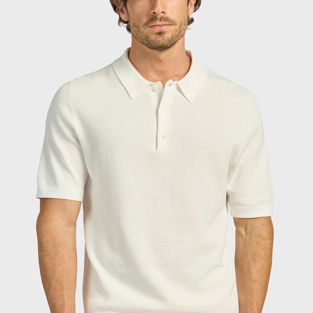 The Academy Brand Cream Polo Shirt